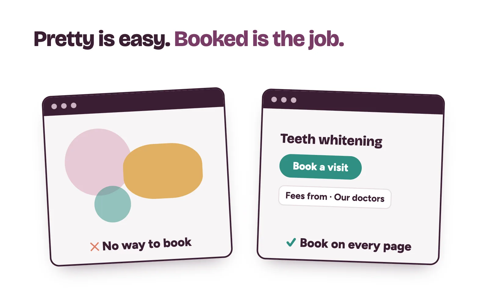 Clinic owner comparing a website design company in Nigeria by bookings, not looks
